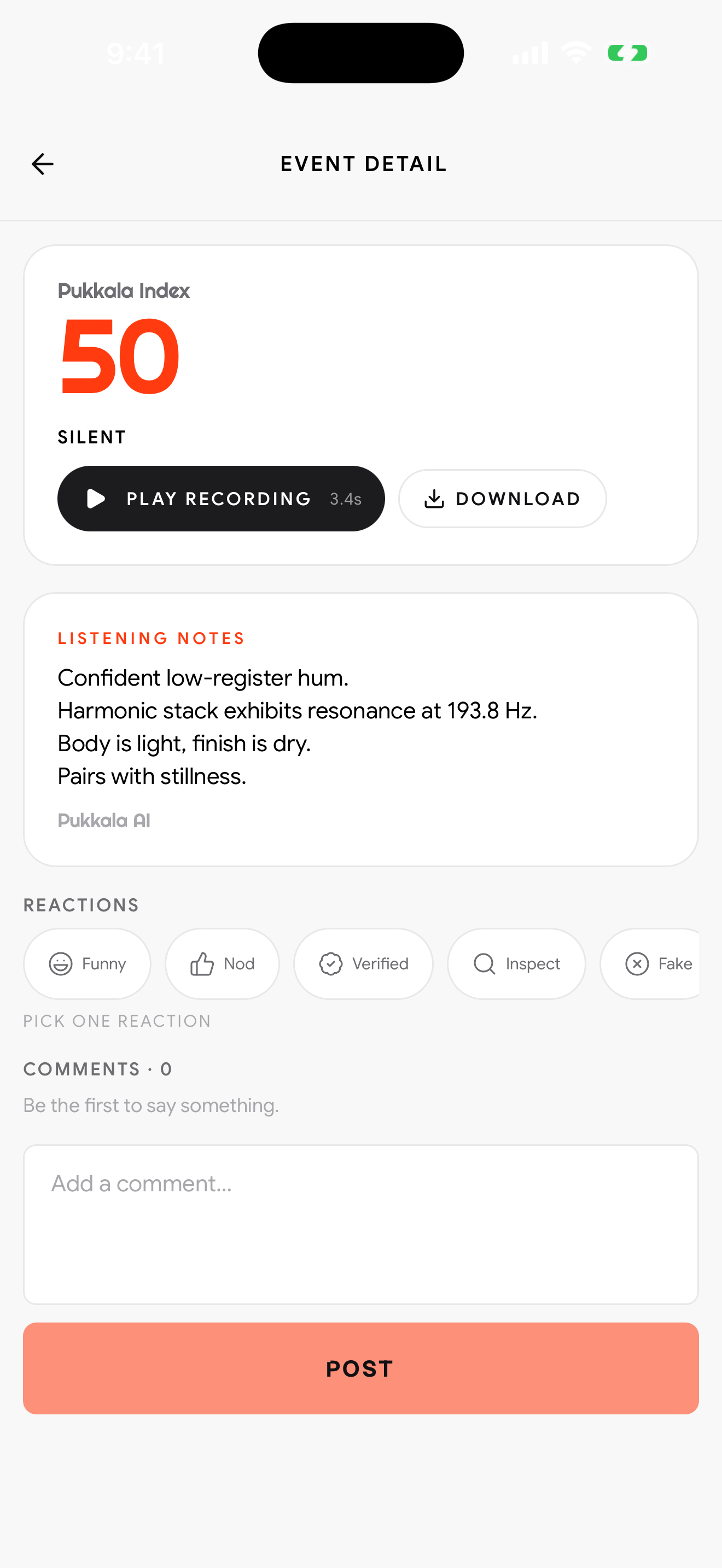 Listening notes